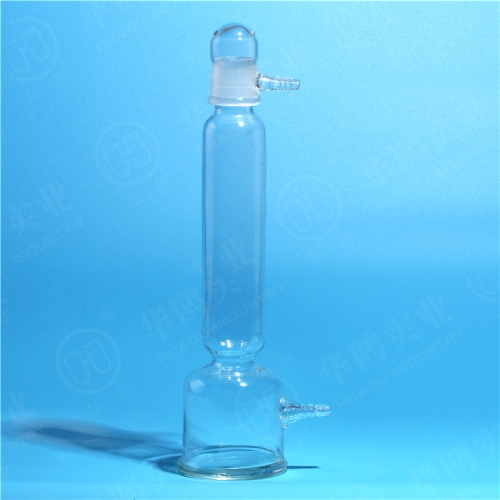 华鸥正品 优质气体干燥塔250ML 玻璃干燥塔 高透明 高硼硅3.3